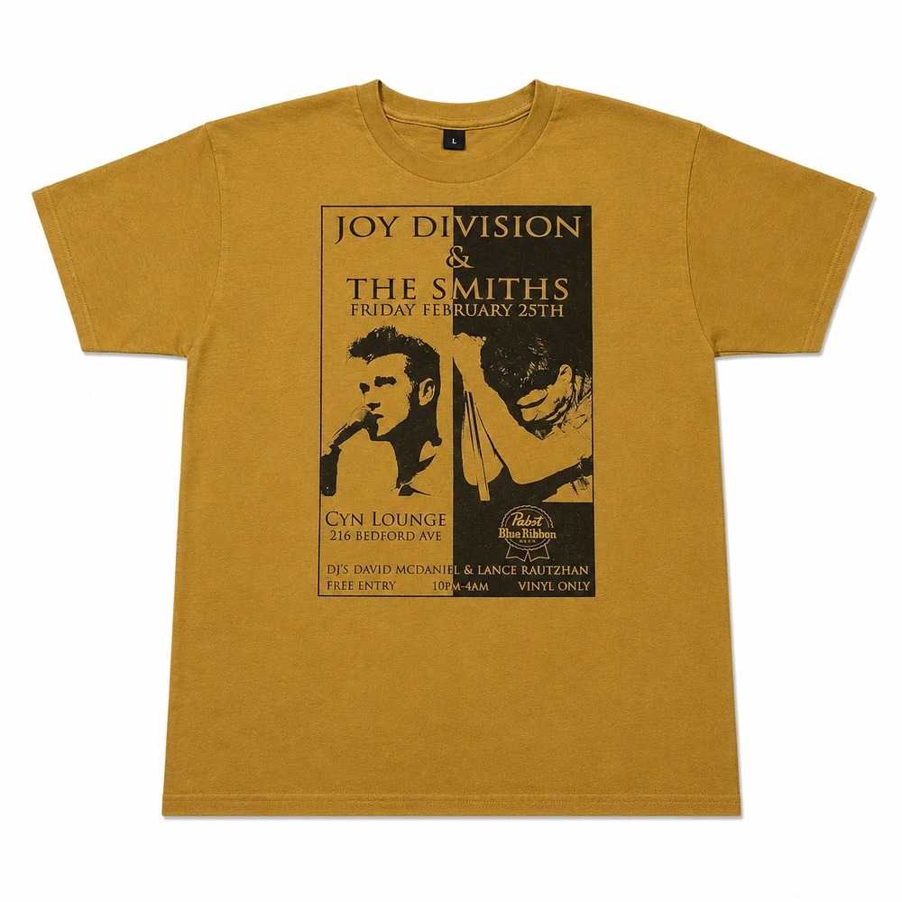 Joy Division The Smiths Concert Poster Graphic T-Shirt Large